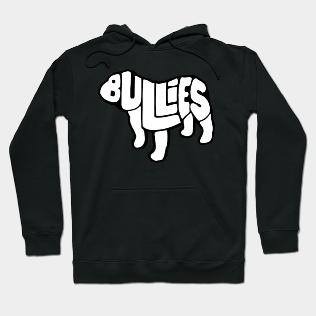 Letter Dog Design Blk Hoodie by Bullies Brand